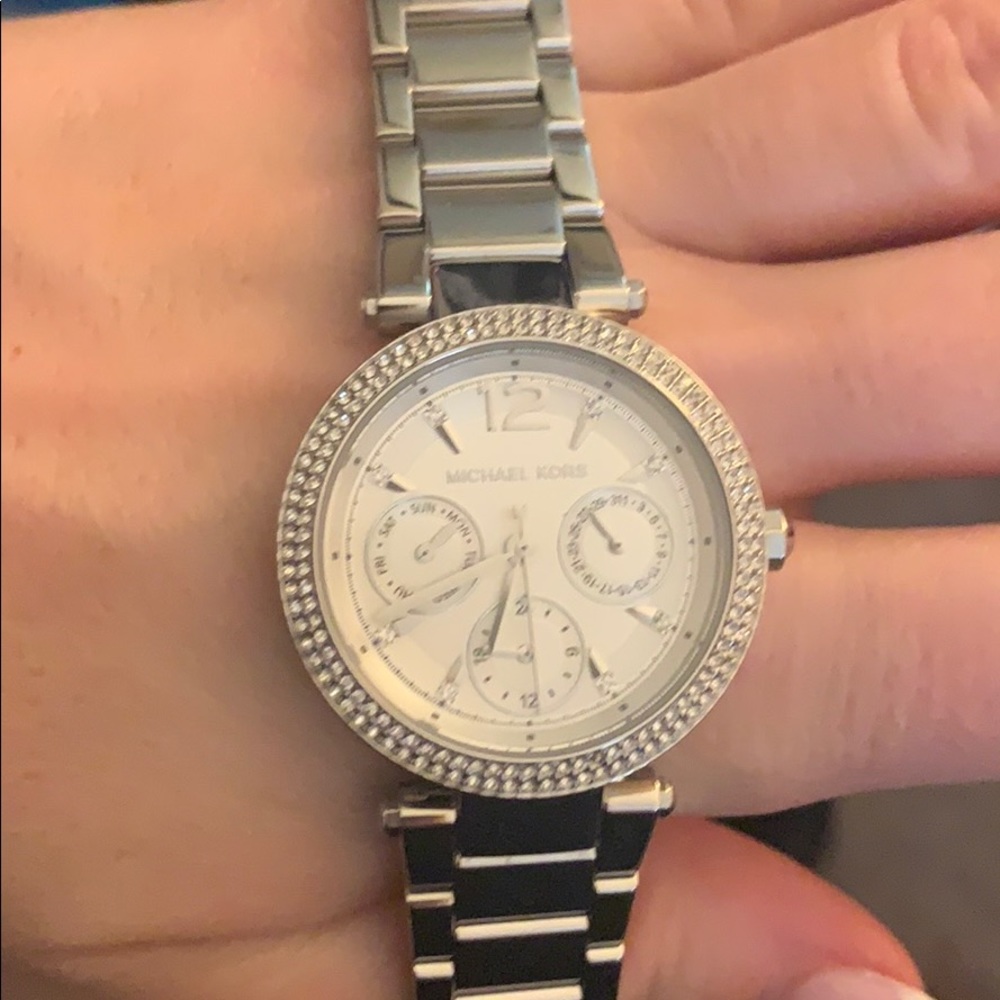 Silver Michael kors watch